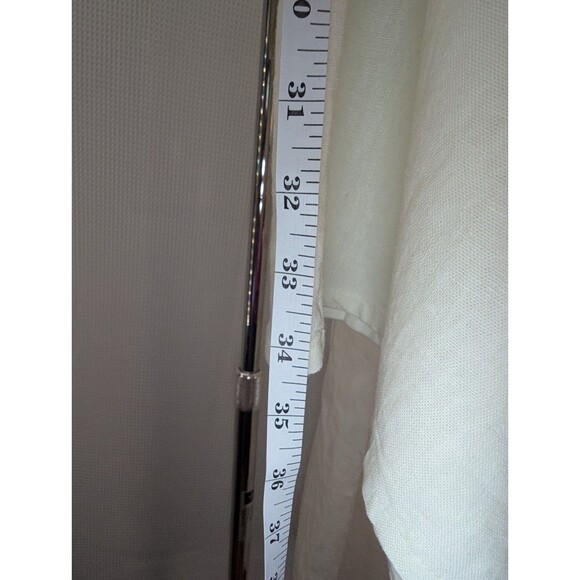 Tysa Malibu NWT Linen Blend Trouser Resort Lightweight Cream Womens Large (J13) - Picture 7 of 9